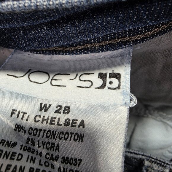 Joe's Jeans Chelsea Skinny Jeans Womens 28 Blue Distressed Faded Denim Stretch - Picture 5 of 10